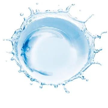 Water splash isolated Stock Photos