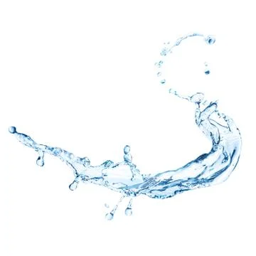 Water splash isolated Stock Photos