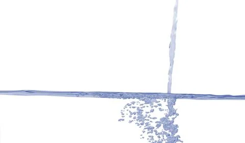 Water splash isolated on white background Stock Photos
