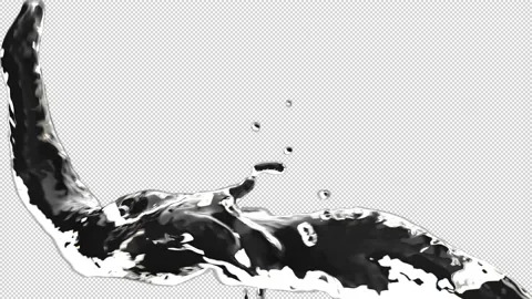 Water Splash, Liquid splashing   Alpha Background Stock Footage 232818975