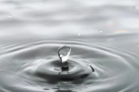 Water splash macro Stock Photos