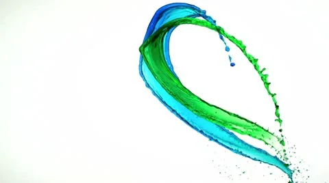 Water Splash in midair, Slow Motion Video stock 9309210