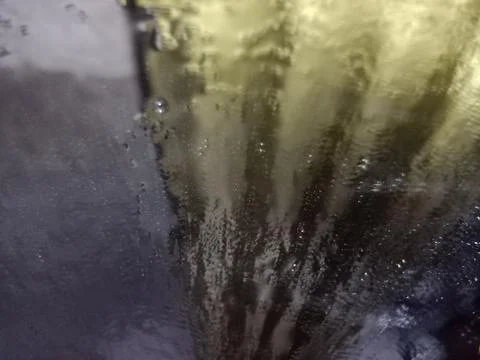 Water splash on the mirror Stock Photos