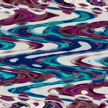 Water splash. Modern pattern in wine, teal and blue. Ethnic textile graphic. イラスト素材