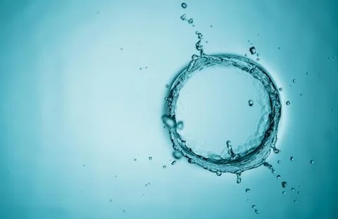 Water Splash overhead Stock Photos