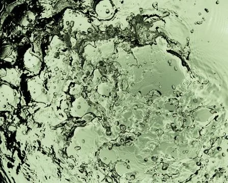 Water splash overhead view Stock Photos