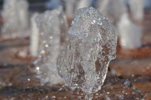WATER SPLASH IN THE PARK Stock Photos
