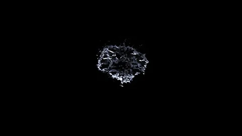 Water splash perfect shape 016 Stock Footage 91246558
