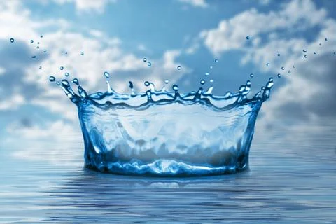 Water splash Foto stock