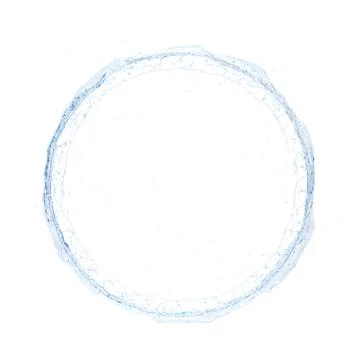 Water splash radial 3d rendering 3d illustration Stock Illustration