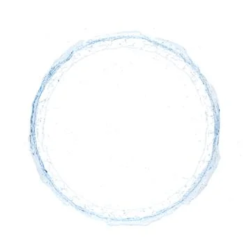 Water splash radial 3d rendering 3d illustration Stock Illustration
