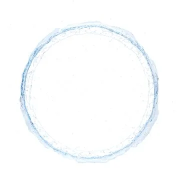 Water splash radial 3d rendering 3d illustration Stock Illustration