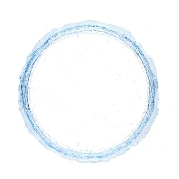 Water splash radial 3d rendering 3d illustration Stock Illustration