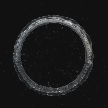 Water splash radial Isolated 3d Stock Illustration