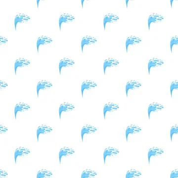 Water splash seamless pattern displaying dynamic liquid motion Stock Illustration