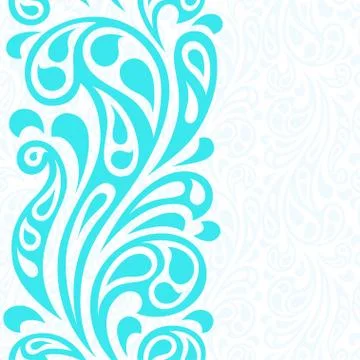 Water splash seamless waves abstract pattern Stock Illustration