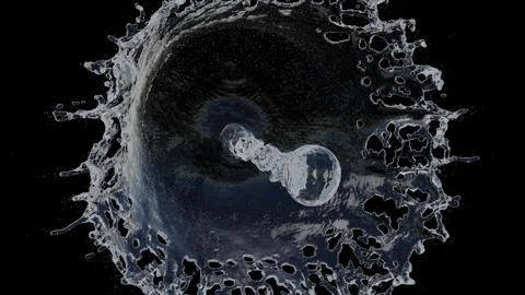 Water Splash in slow-motion angled view 스톡 동영상 248140115