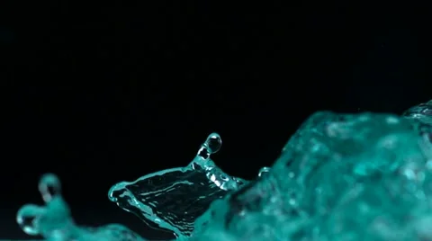 Water splash, Slow Motion Stock Footage 12564722