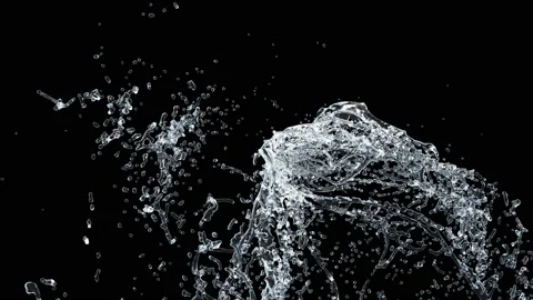 Water Splash Slow-Motion Stock Footage 195947105