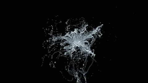 Water Splash Slow-Motion Stock Footage 196828540