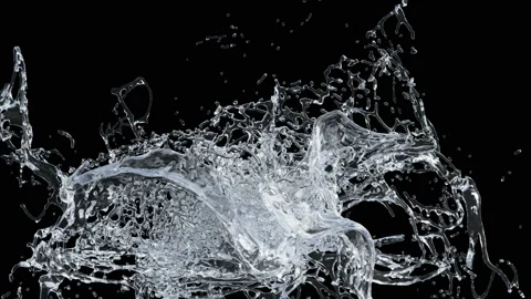 Water Splash Slow-Motion Stock Footage 199225889