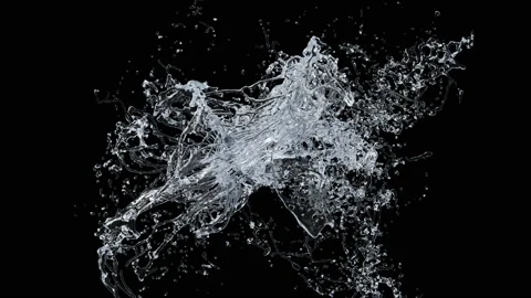 Water Splash Slow-Motion Stock Footage 200735570