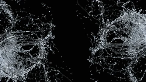 Water Splash Slow-Motion Stock Footage 200735722