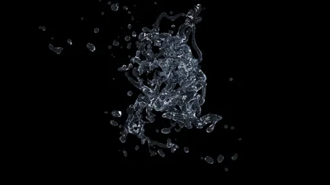 Water splash in slow motion Stock Footage 271161734