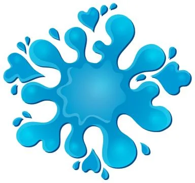 Water splash theme image - illustration. Stock Illustration