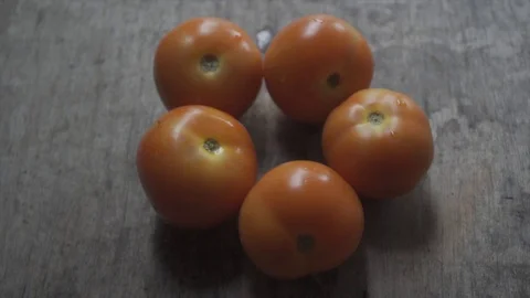 Water splash on tomatoes in slow motion. Stock Footage 97070722