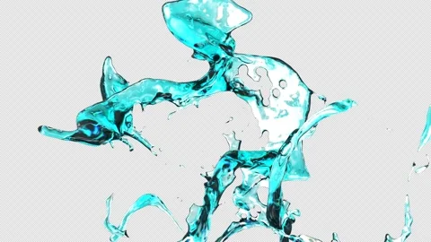 Water Splash Transparent Background. Stock Footage 205306863