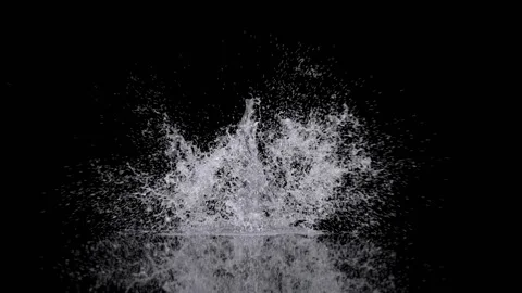 Water splash, underwater explosion or object hitting the water surface Stock Footage