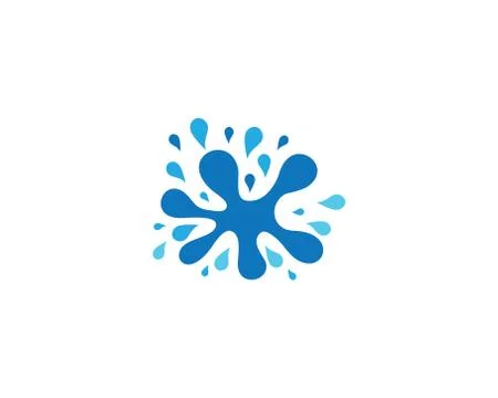 Water splash vector icon Stock Illustration