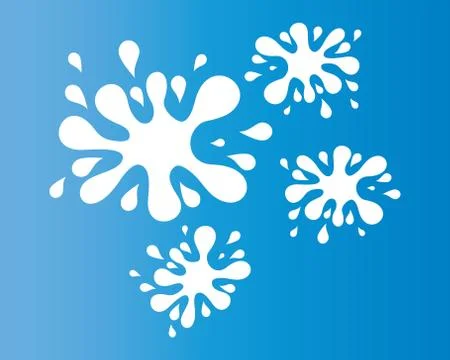Water splash vector icon Stock Illustration