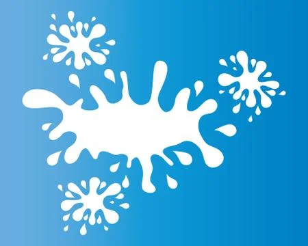 Water splash vector icon Stock Illustration