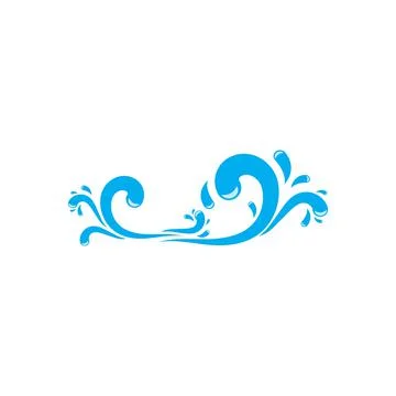 Water Splash vector illustration design Illustrazione stock