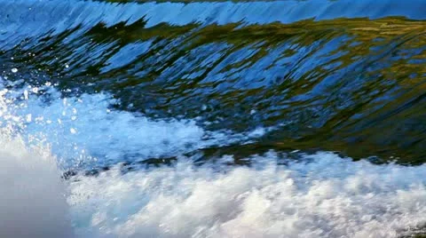 Water Splash in waterfall Stock Footage 11154504