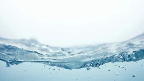 Water splash waves with air bubbels, slow motion Stock Footage 79683639