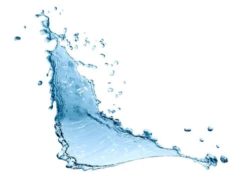 Water Splash On White Stock Photos