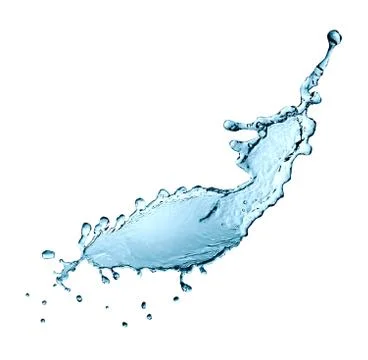 Water Splash On White Stock Photos