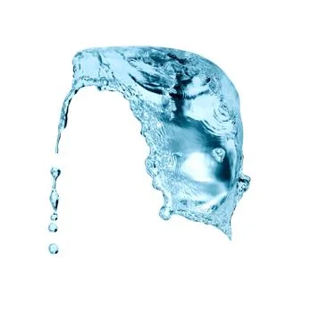 Water Splash On White Stock Photos