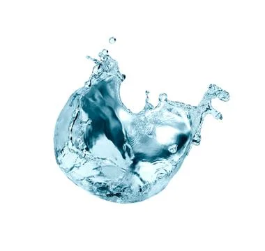 Water Splash On White Stock Photos