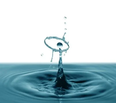 Water Splash On White Stock Photos