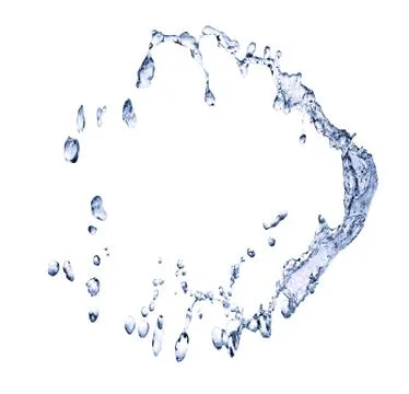Water Splash On White Stock Photos