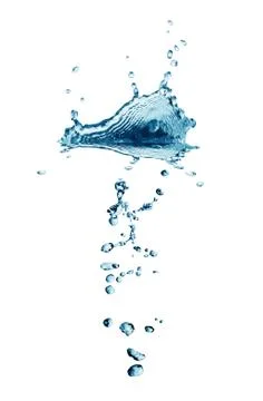 Water Splash On White Stock Photos