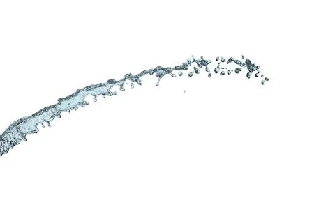 Water splash on white Stock Photos