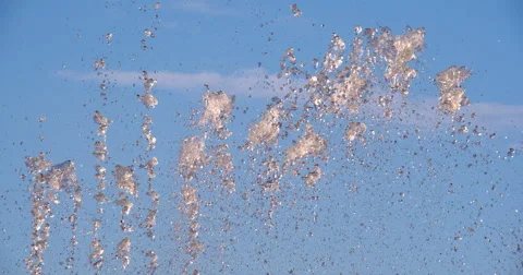 Water Splashed Against the Sky Stock Footage 67521297