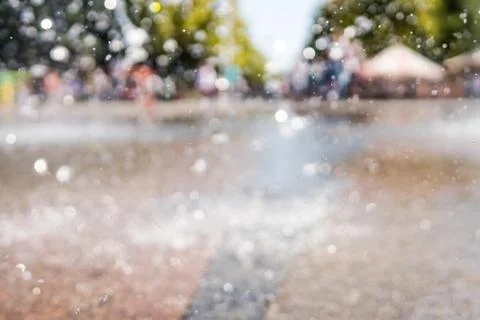 Water splashes and blurred background Stock Photos