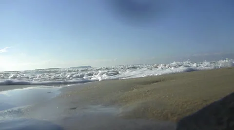 Water Splashes the camera Video stock 24755849