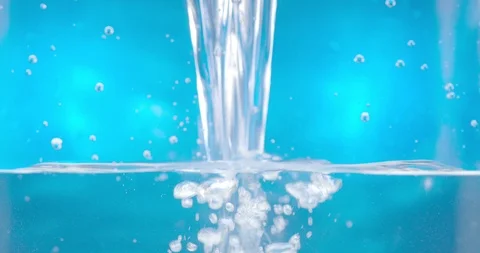 Water splashes close up footage  Stock Footage 115099060